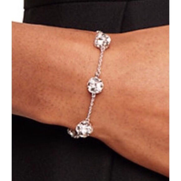 kate spade Jewelry - K SPADE L MARMALADE BRACELET WHITE &GOLD